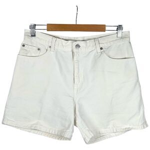 Levi’s Vintage 90s White Light Wash Denim High Rise Jean Shorts Women’s Size 12